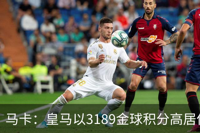马卡：皇马以3189金球积分高居俱乐部历史榜首，C罗460分个人第一